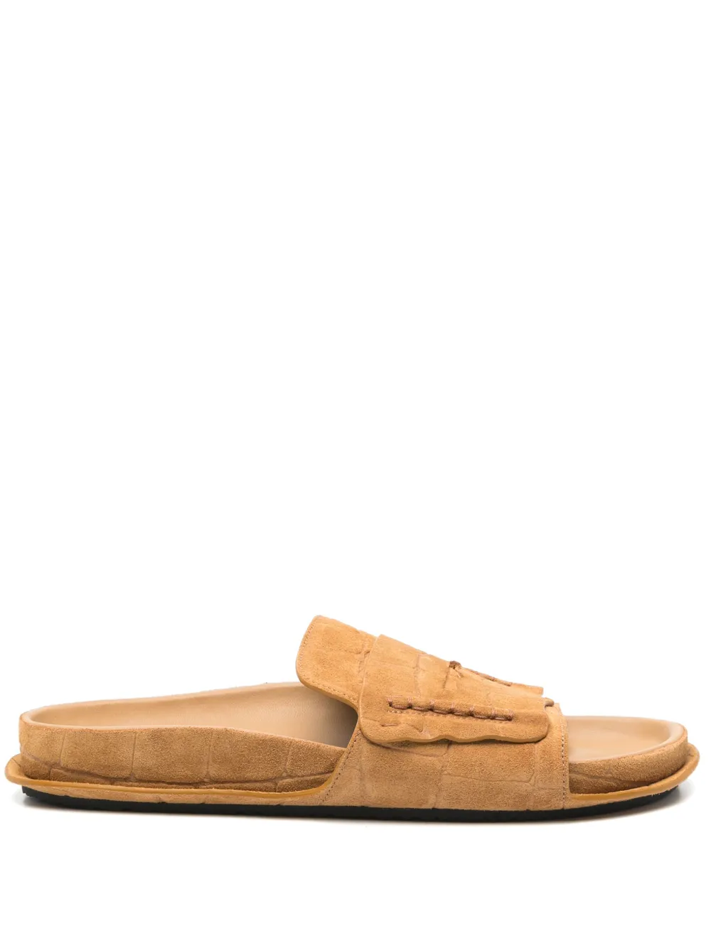 Шлепанцы Les Sandales Mocassin JACQUEMUS, коричневый