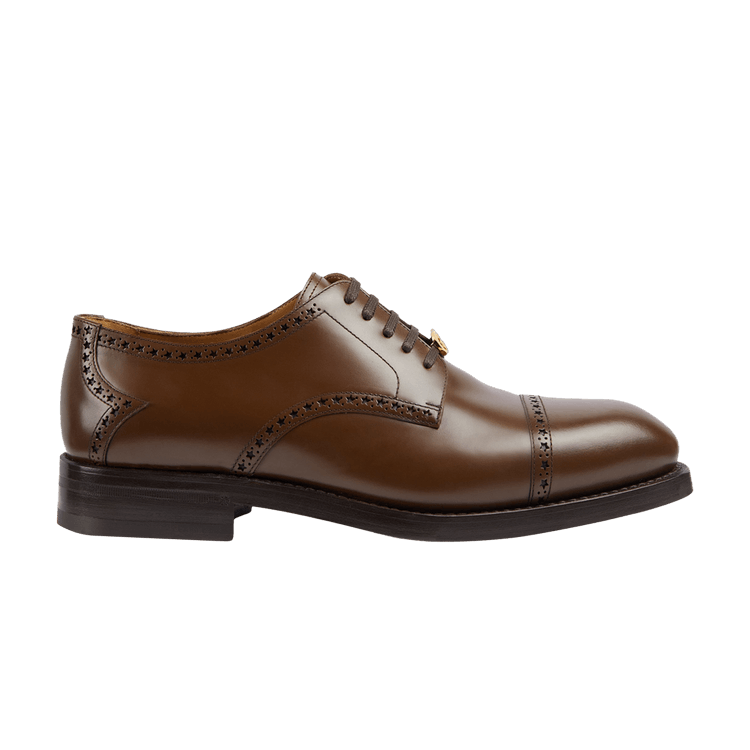 

Кроссовки Gucci Lace Up Brogue 'Brown', коричневый