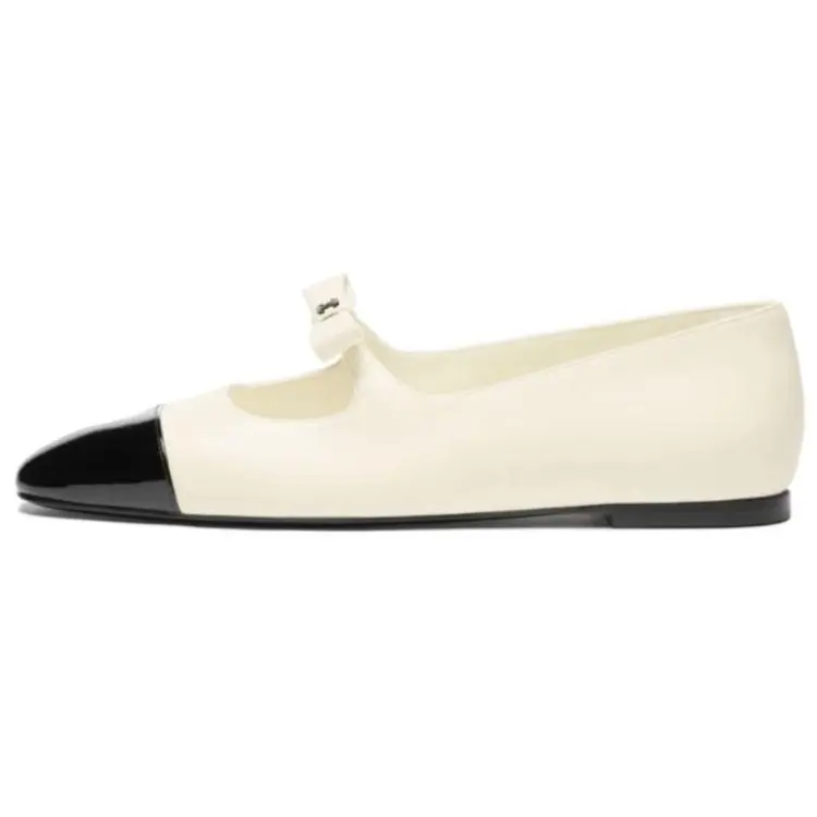 CHANEL Туфли Мэри Джейн 25B Flat, женские, белые