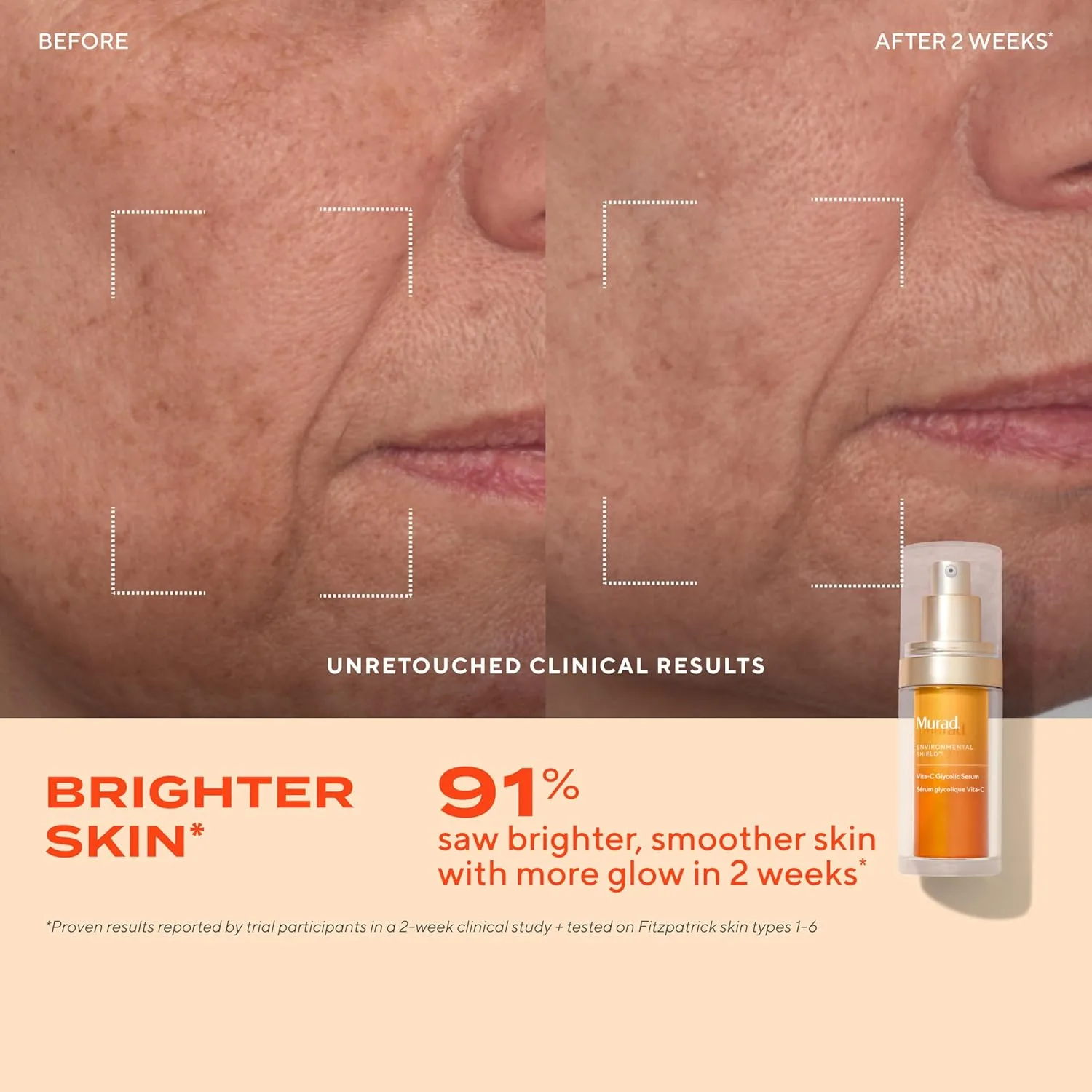 Набор Murad Bright & Fresh Combo: сыворотка Vita-C с гликолевой кислотой и очищающее средство Essential-C для более сияющего цвета лица, гладкой текстуры и более чистой, здоровой кожи. — фото 4