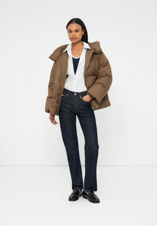 Водоотталкивающая пуховая куртка-накидка, зимняя куртка Tommy Hilfiger, Nordic Taupe — фото 2