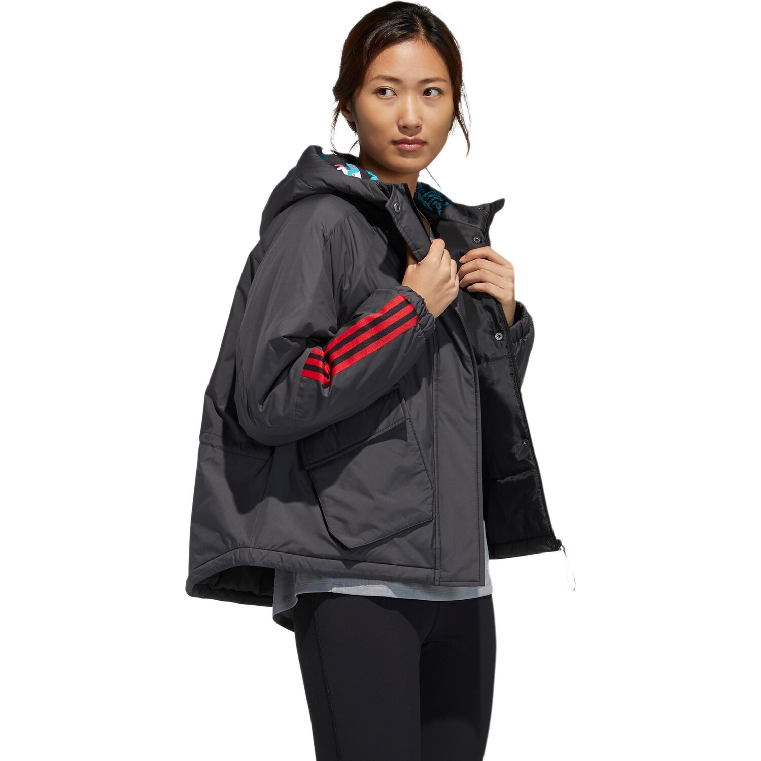 Стеганая куртка из коллекции CNY, женская, черная Adidas — фото 4