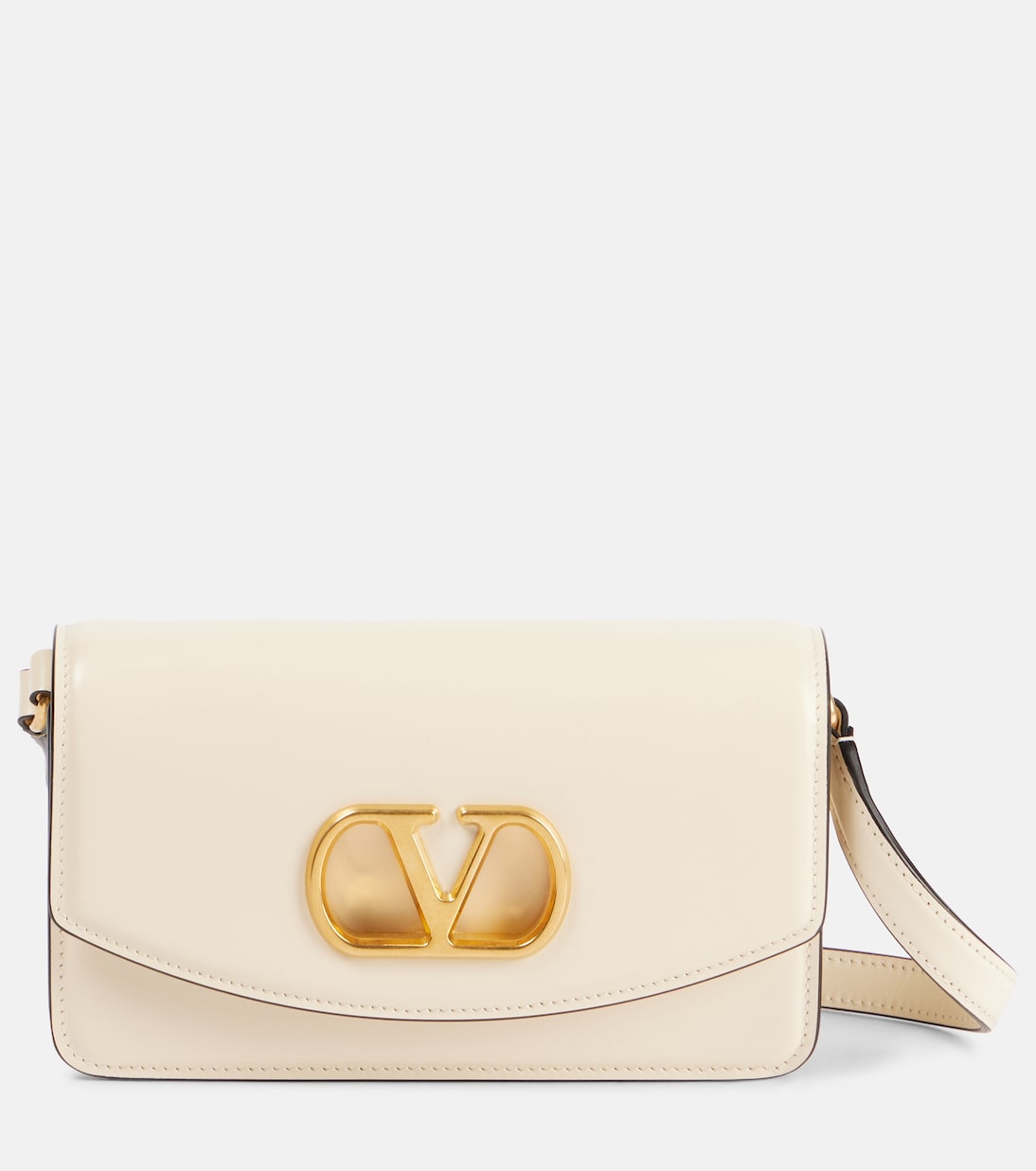

Кожаный клатч Vain с логотипом V Valentino Garavani, Butter White