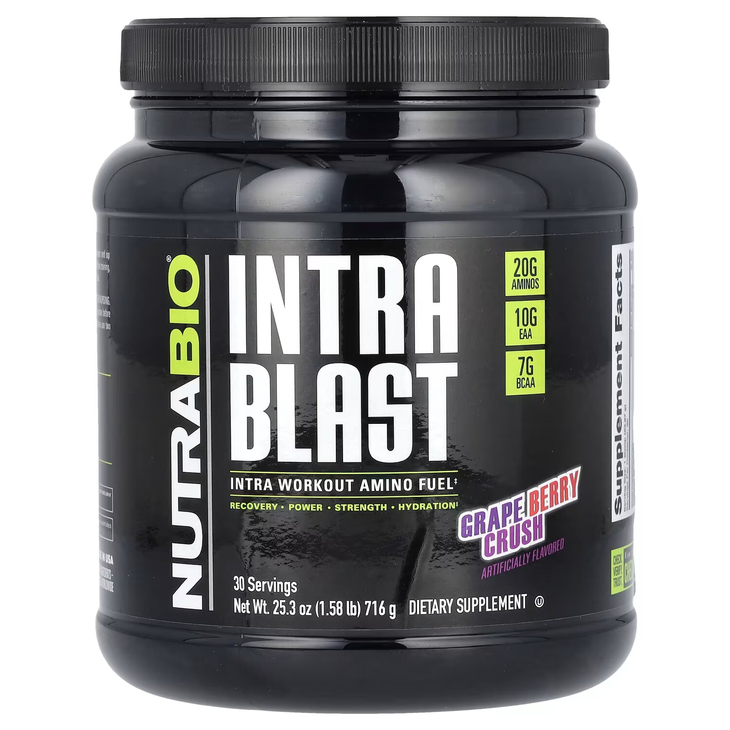 

Добавка NutraBio Intra Blast Amino Fuel Grape Berry Crush для тренировок