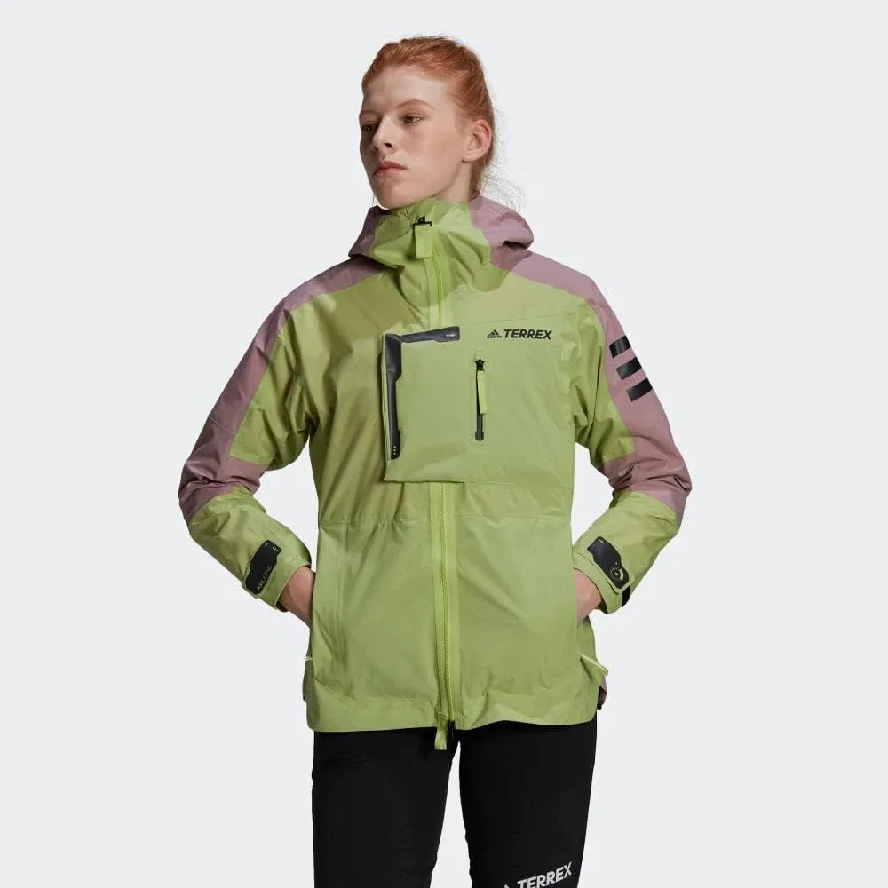 Женская куртка adidas Pulse Lime/Magic Mauve — фото 2