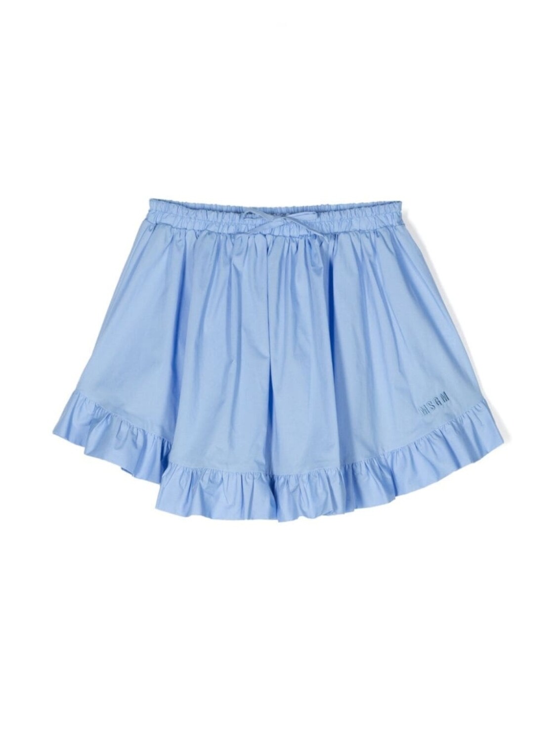 

MSGM Kids юбка с вышитым логотипом, синий