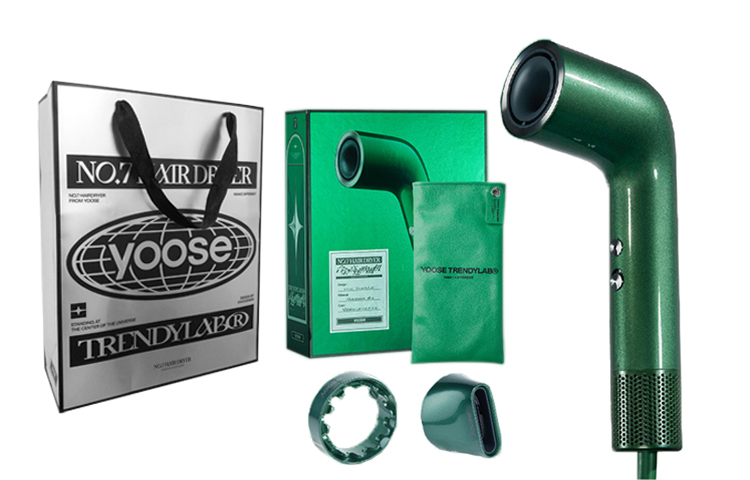 

Фен S1 с отрицательными ионами для ухода за волосами Yoose, Iridescent Green