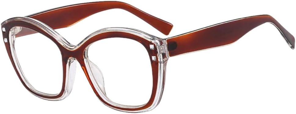 

Роскошные солнцезащитные очки с градиентной оправой, зеленые, круглые, женские, стильные, «кошачий глаз», с заклепками, защита от УФ-излучения UV400 LVTFCO, C9 Tea Clear