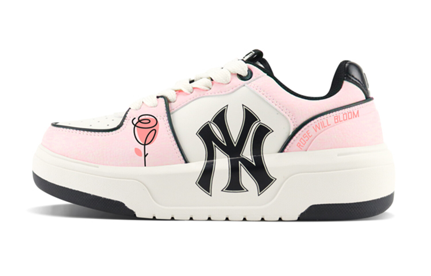 

Кроссовки MLB Chunky Liner Skateboarding Shoes Unisex Low-top Pink/white, розовый