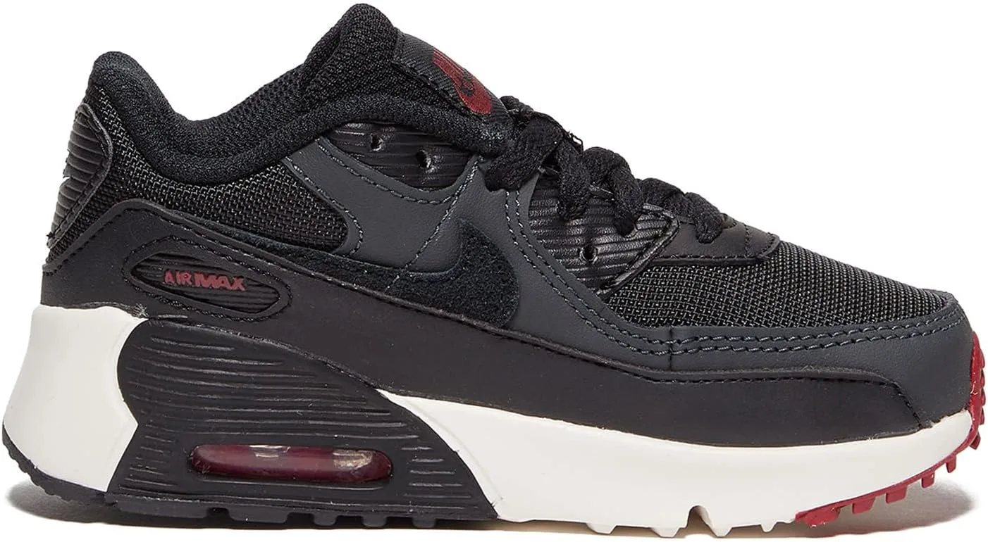 Кроссовки Nike Kid's Air Max 90 LTR, черный/красный/белый — фото 3