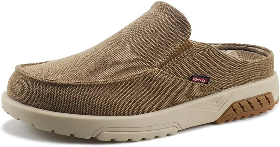 

Мужские слипоны YONGJIA с поддержкой свода стопы, облегчением боли при подошвенном фасците и боли в пятке, ортопедические повседневные тапочки, обувь для диабетиков, лодочные туфли, коричневый