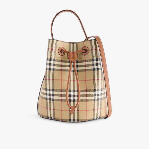 

Tb маленькая холщовая сумка-ведерко Burberry, мультиколор