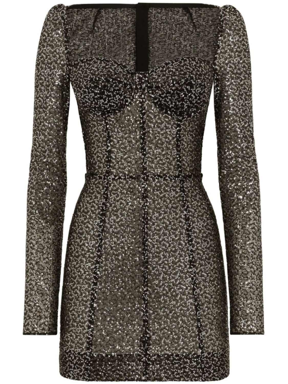 

Dolce & Gabbana платье мини с пайетками, черный