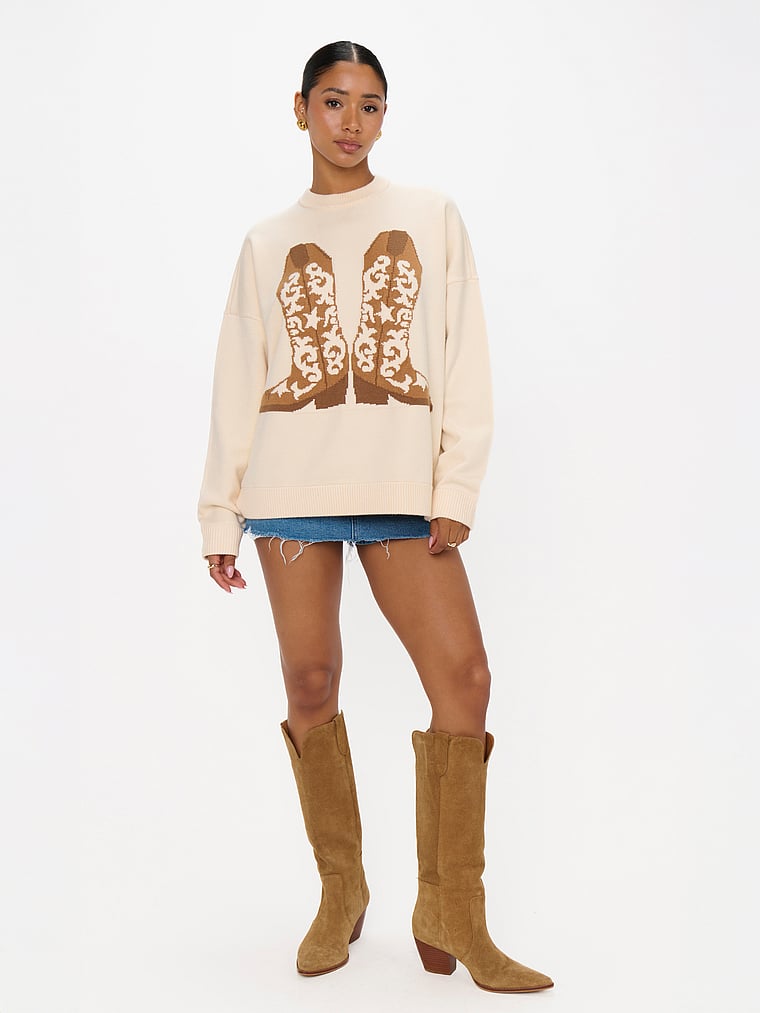 

Свитер "Оставайся на некоторое время" Show Me Your Mumu, цвет cowboy boot knit