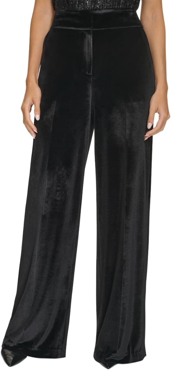 

Женские брюки Calvin Klein Wide Leg со скрытой застежкой, Black