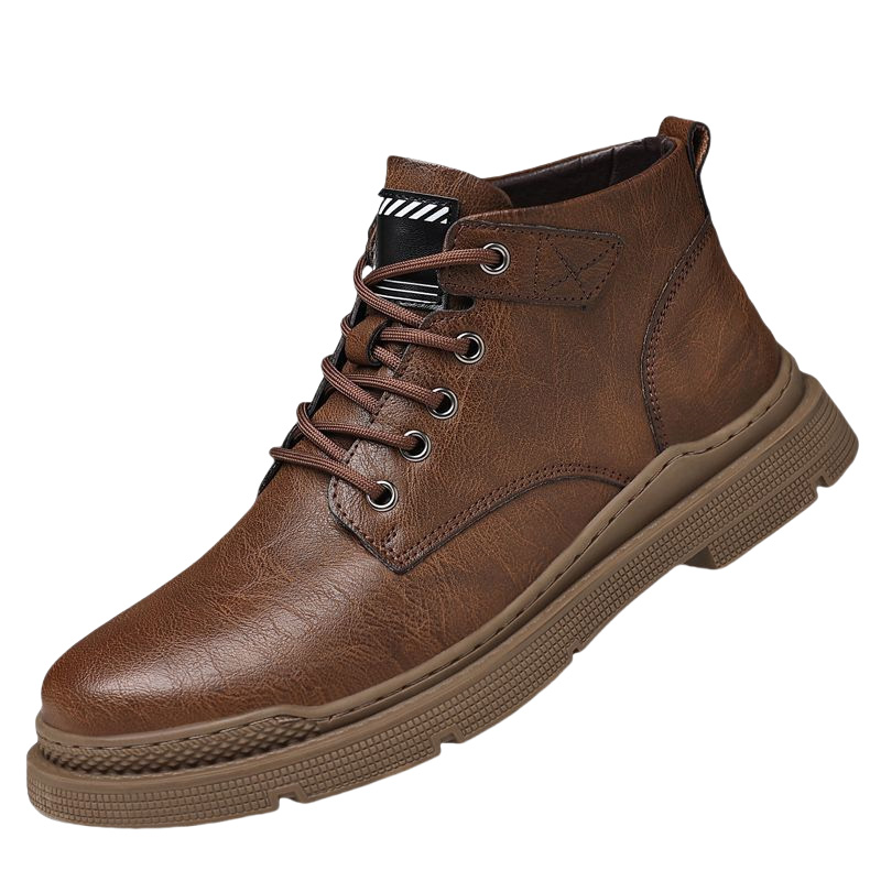 

Captain illy Мужские ботинки Martin без подкладки коричневые, цвет Brown Unlined Shoes