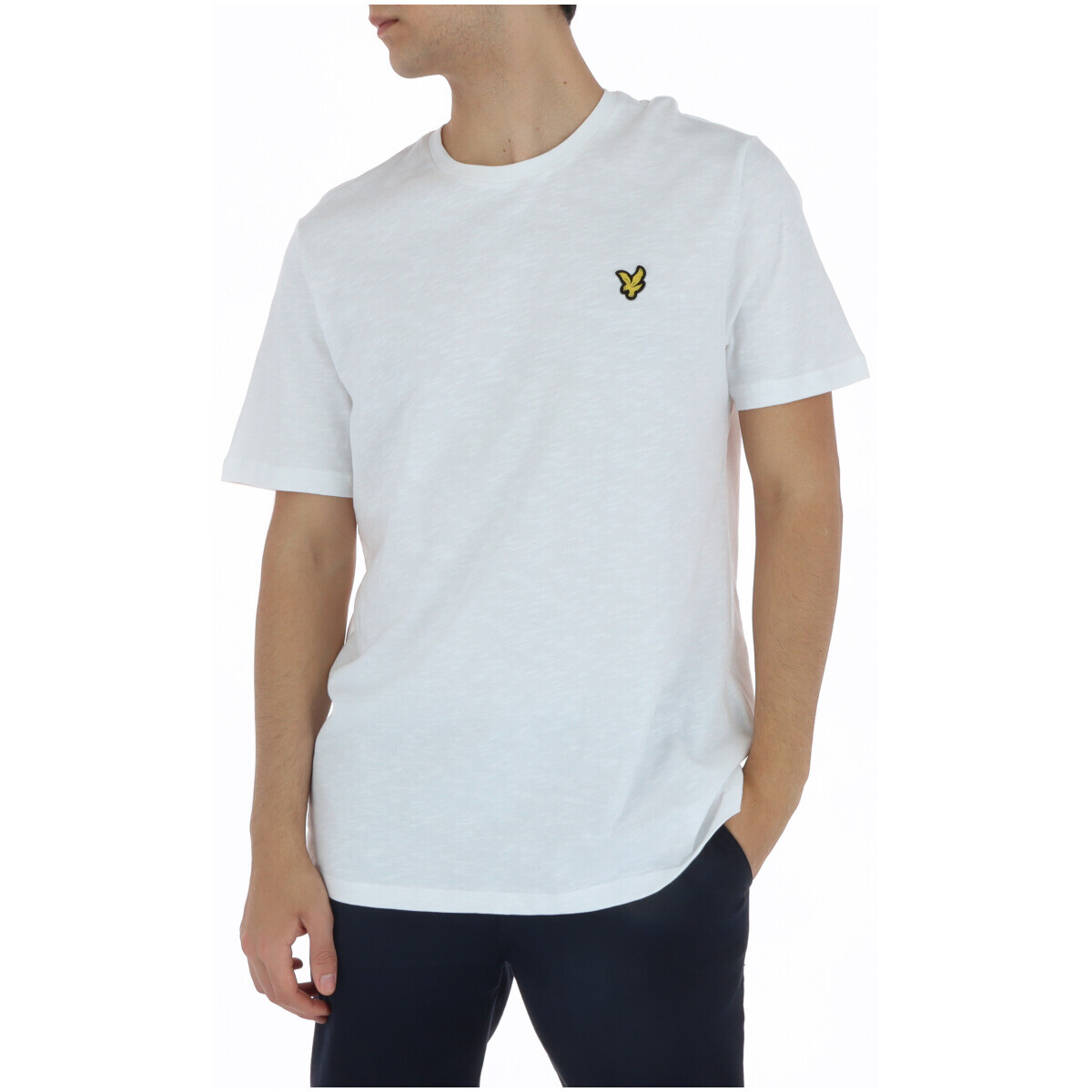 

Футболка мужская Lyle & Scott хлопковая однотонная, белый
