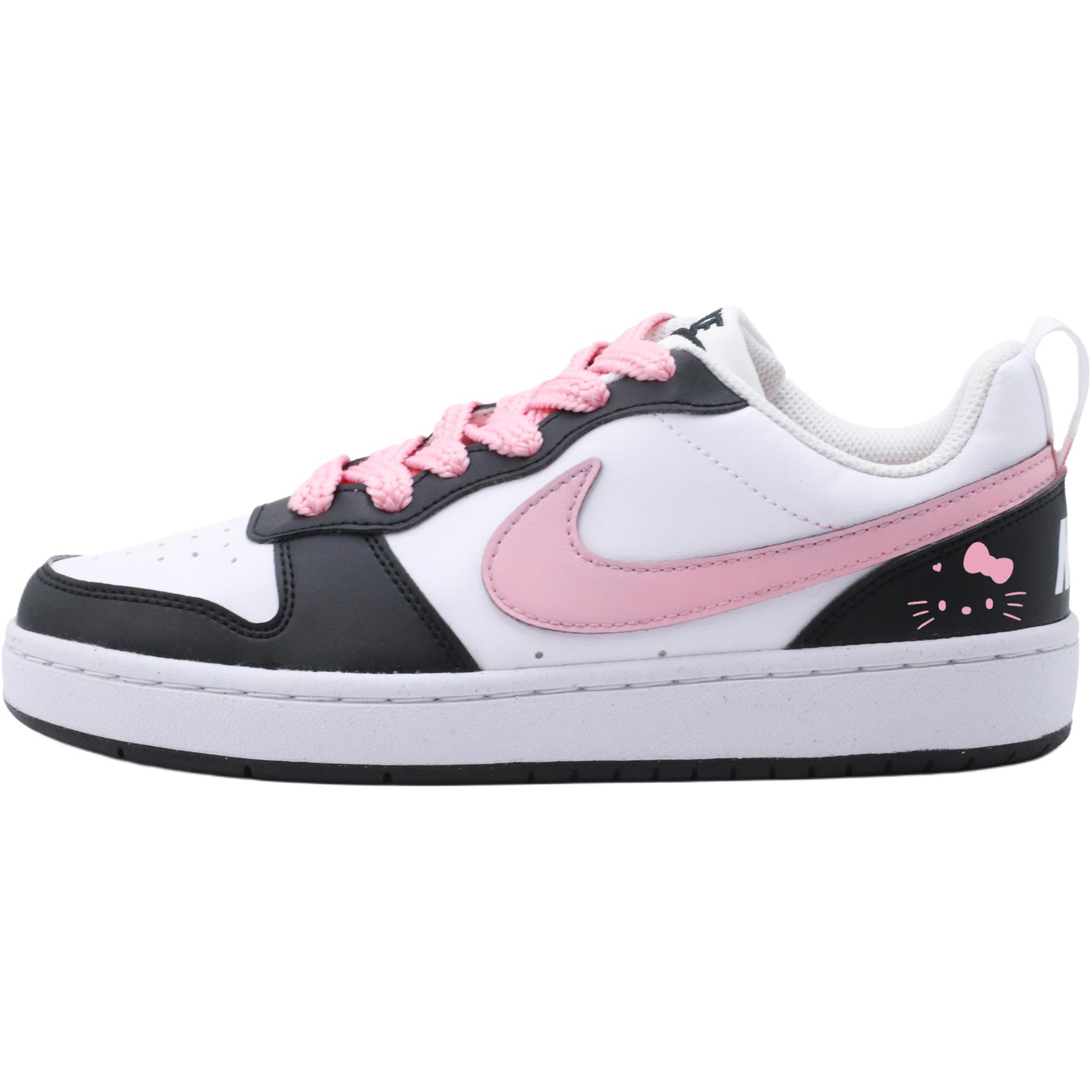 

Nike Кроссовки для скейтбординга Court Borough Heartfelt Kitten с нескользящей подошвой, износостойкие, черные, для подростков