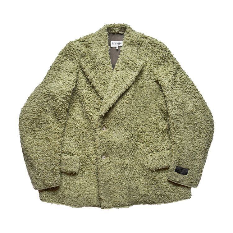 

Куртка MM6 Maison Margiela Hairy Fleece Blazer Jacket Green, зеленый