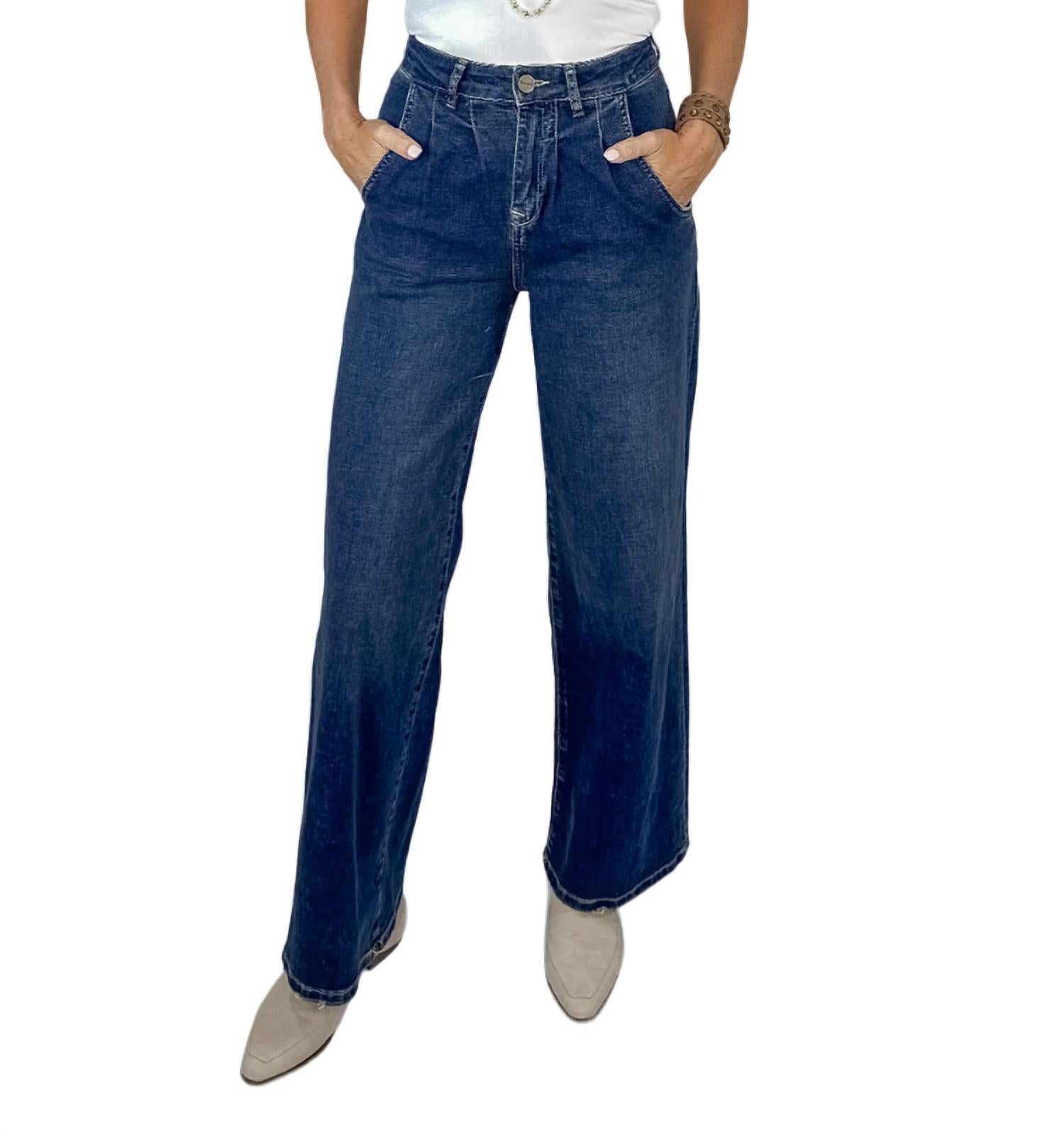 

Джинсы Mia High-Rise Wide Leg в цвете Night Sky Lola Jeans