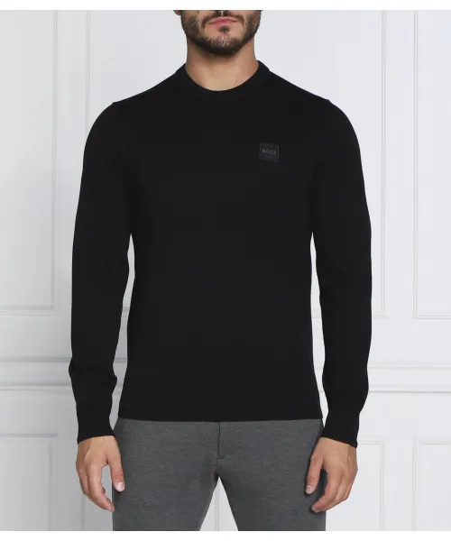 

Свитер Кановано Regular fit Boss Orange, черный