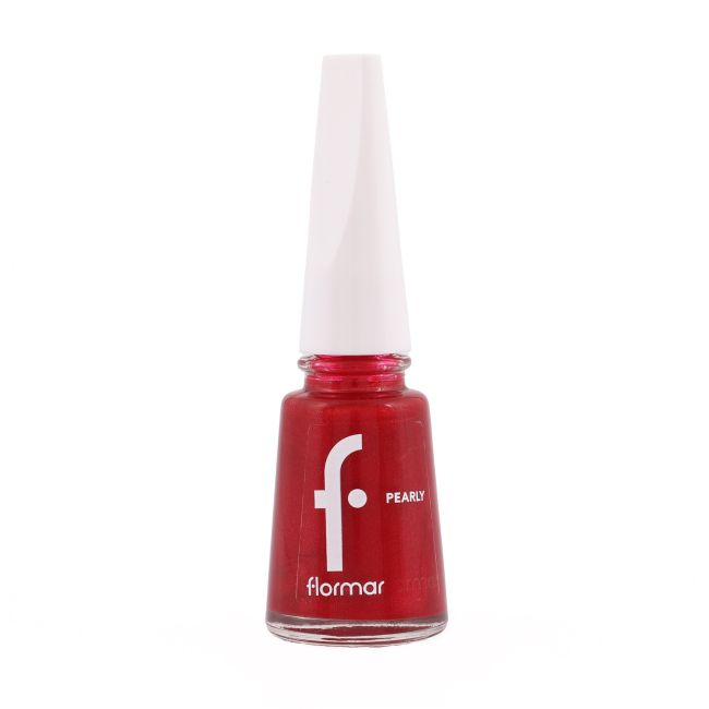 

Перламутровый лак для ногтей Flormar, цвет 074 red attraction, 11 мл