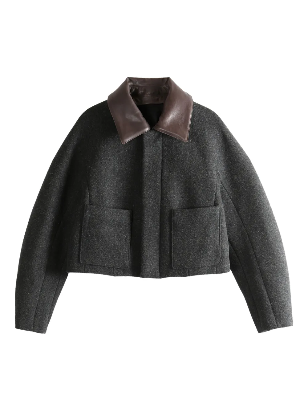 

Куртка с карманами и воротником Auralee, серый