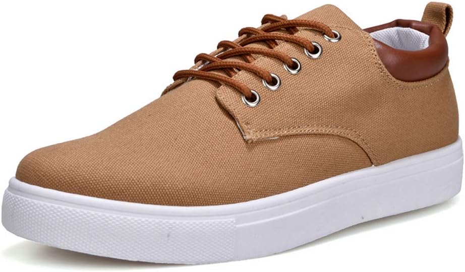 

Мужские повседневные туфли Tazimall большого размера из холщовой ткани, низкие кроссовки, хаки