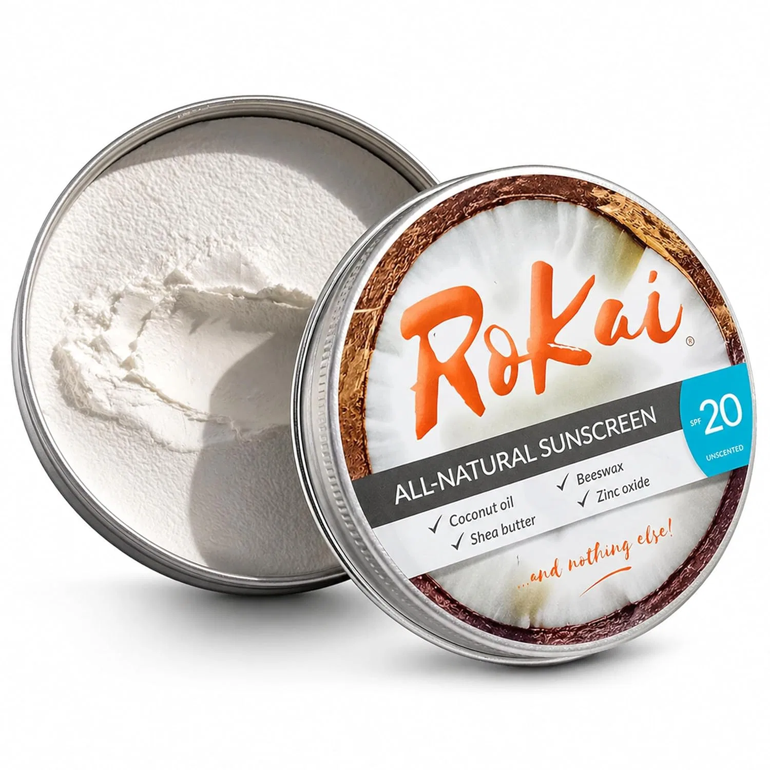 Натуральный минеральный солнцезащитный крем для лица SPF20 от RoKai Rokai