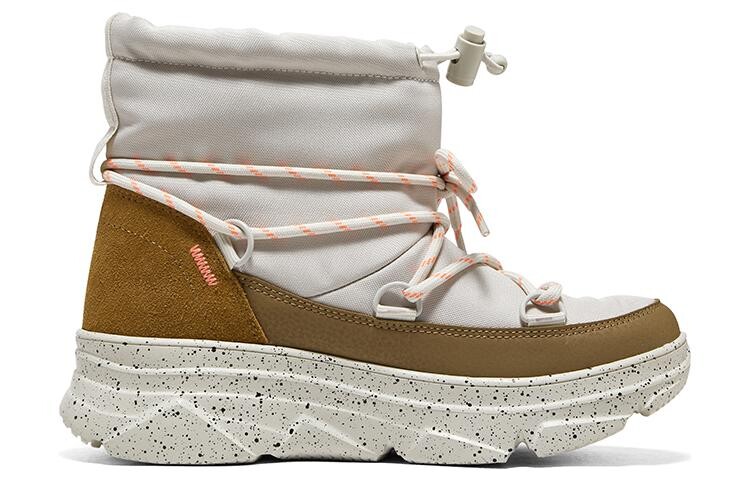 Женские сапоги Skechers Bobs на толстой подошве, коричневый/белый — фото 2