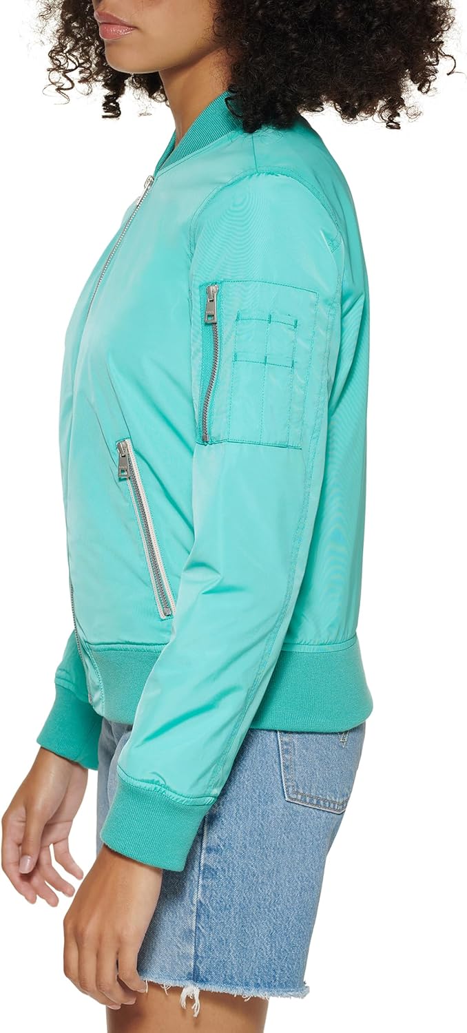 Женская куртка-бомбер Levi's Melanie Newport (стандартный и большой размер), Teal — фото 3