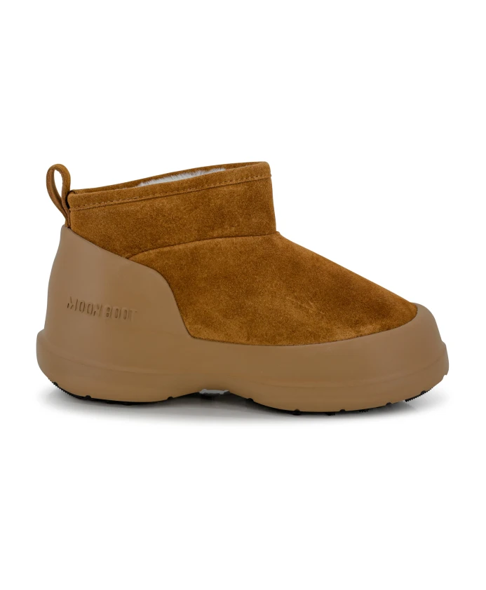 

Туфли Слипоны из бренди на плоской подошве из замши Moon Boot, коричневый