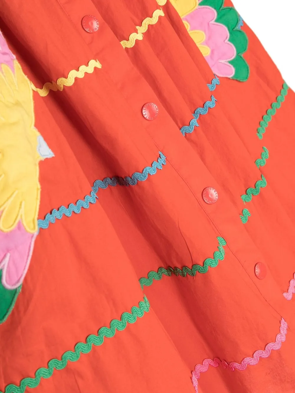 Юбка с вышивкой Stella McCartney Kids, оранжевый — фото 3