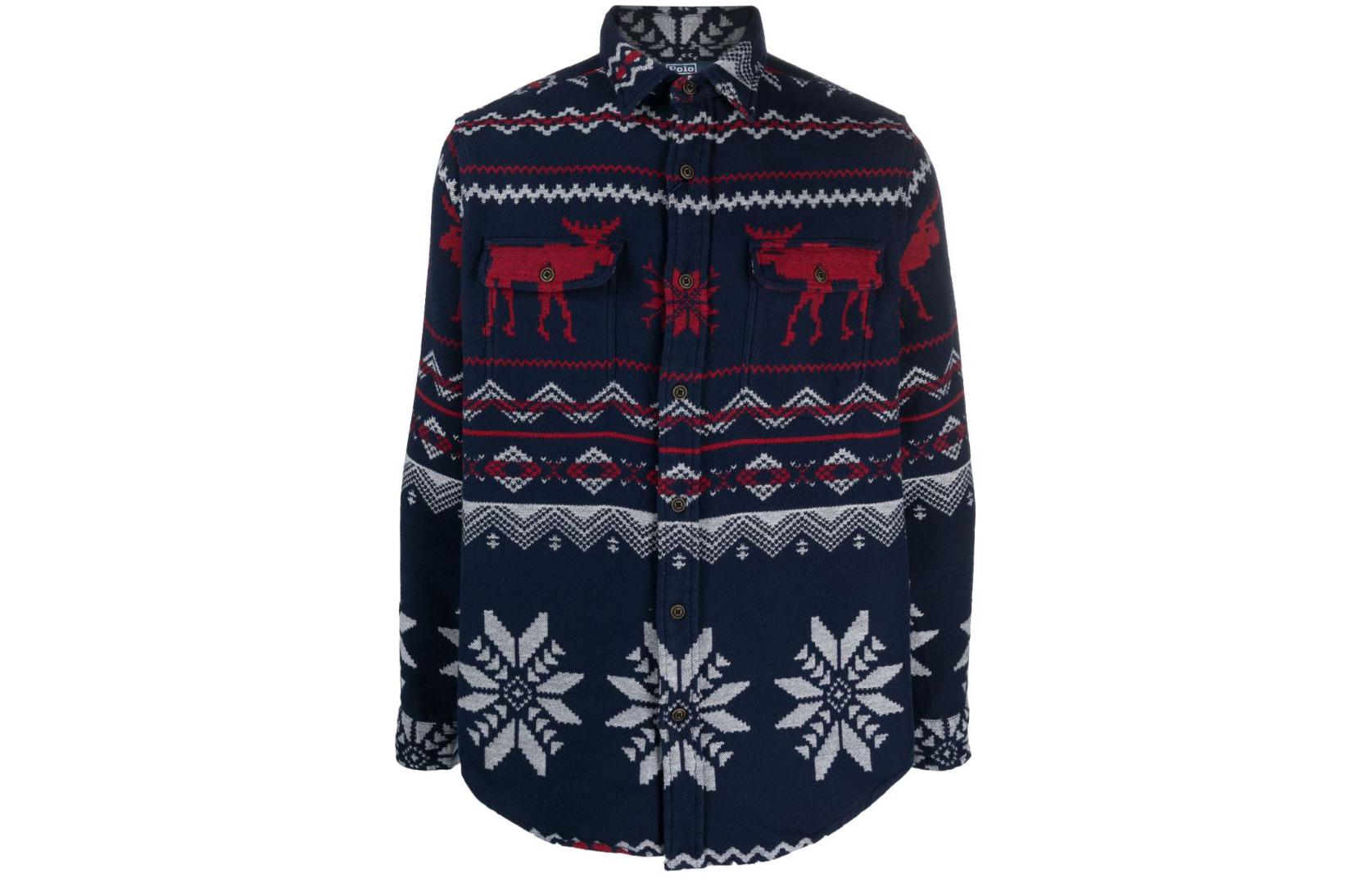 

Фланелевая рубашка Polo Ralph Lauren, синяя