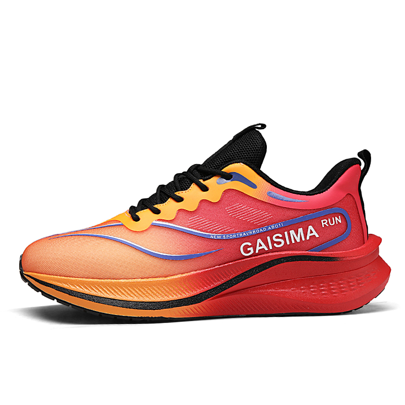 

Нескользящие низкие повседневные туфли для мужчин GAISIMA, Black Orange