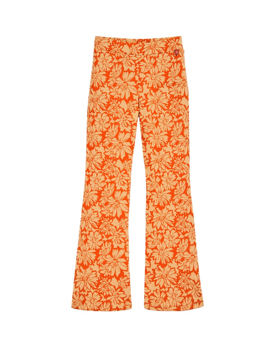

Расклешенные брюки WE Fashion, цвет Neon orange/Light orange