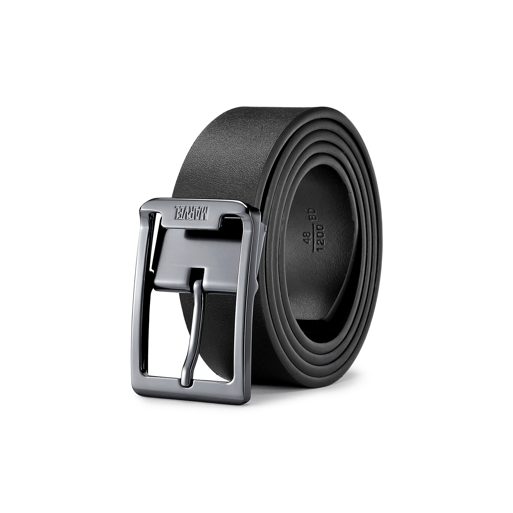 

Disney Мужской ремень из спилка кожи Marvel черный 3.4 см, Black