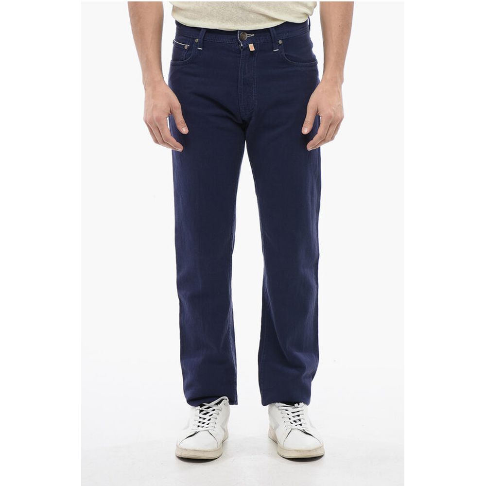 

Синие хлопковые джинсы Деним Corneliani, Blue