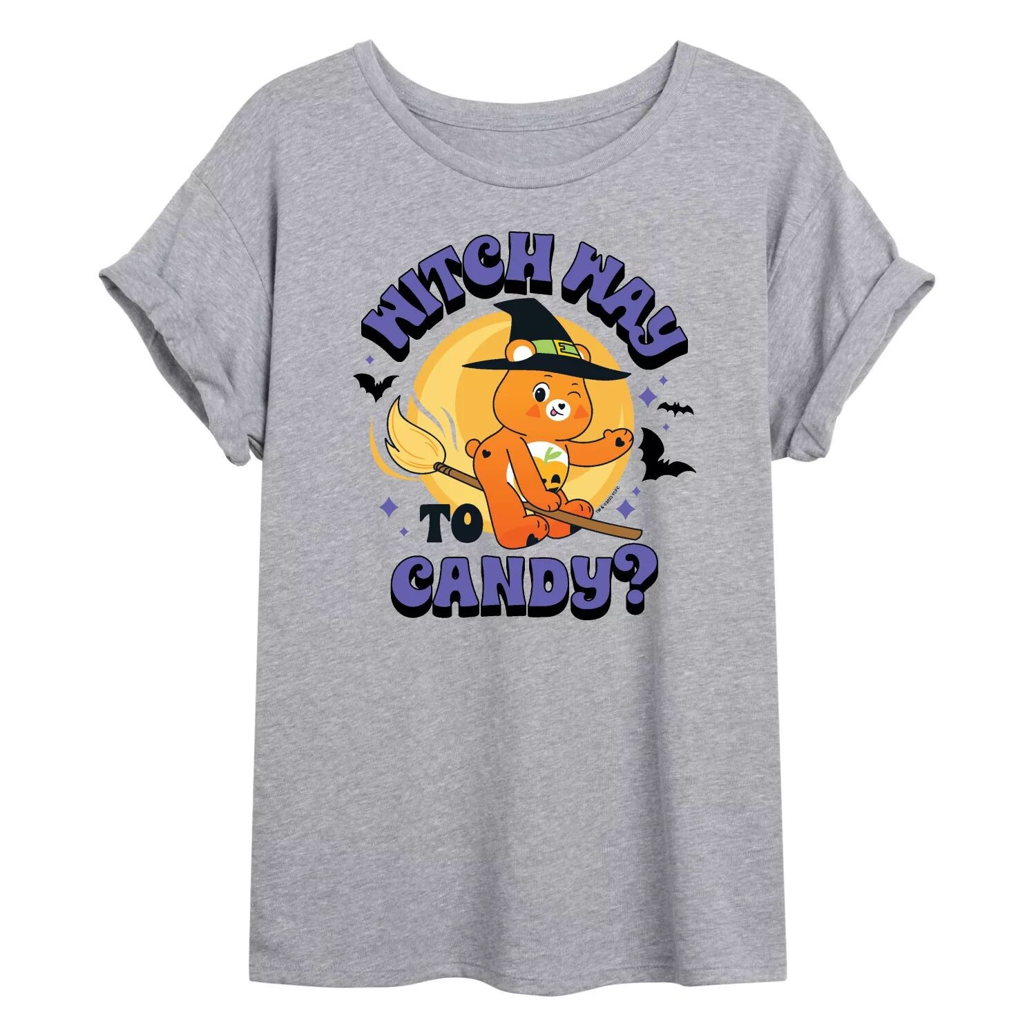 

Футболка с рисунком «Care Bears Unlock The Magic Witch Way» для юниоров Licensed Character, серый