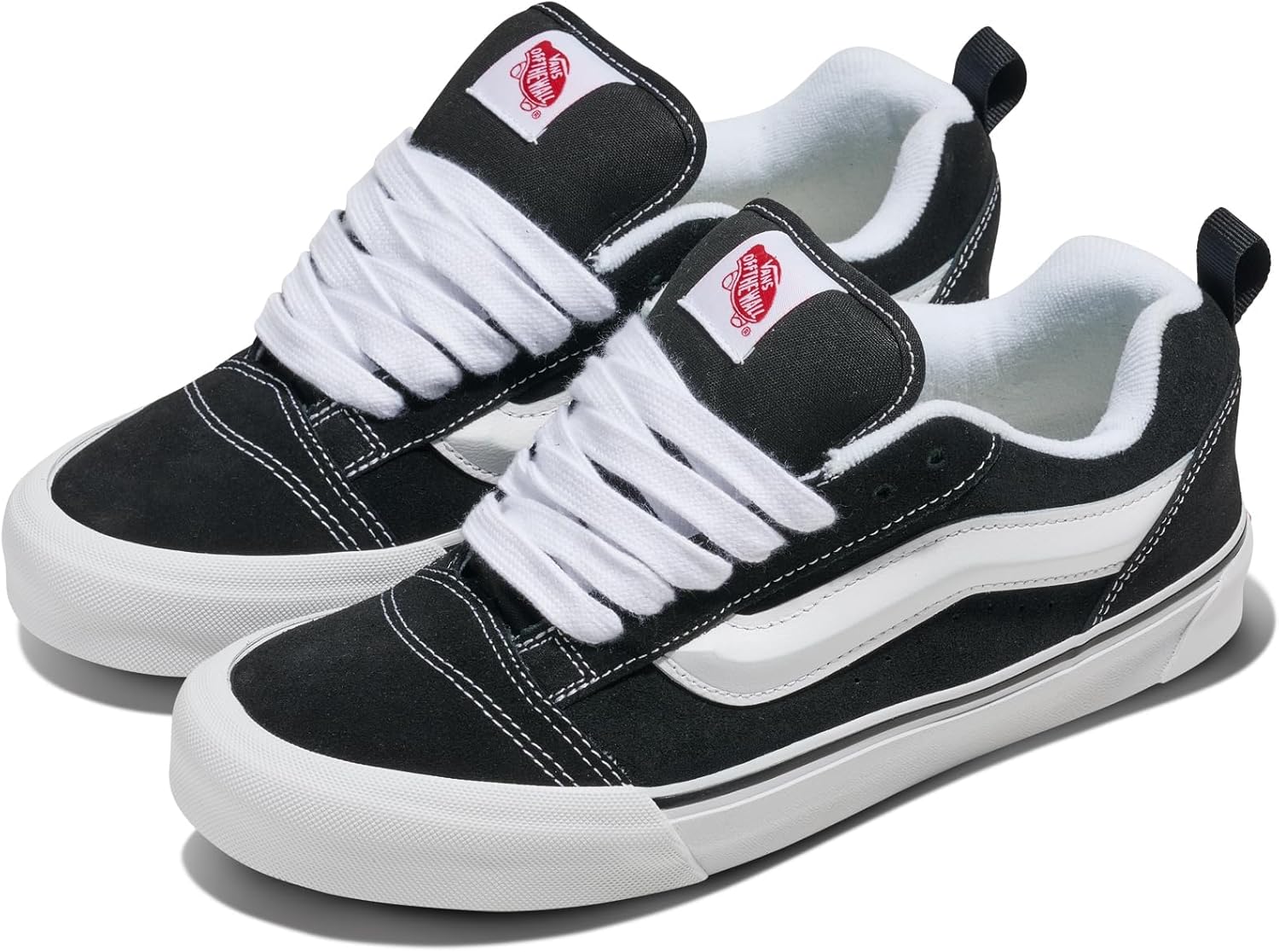 Кроссовки Vans Knu Skool для взрослых унисекс, белый/черный — фото 2