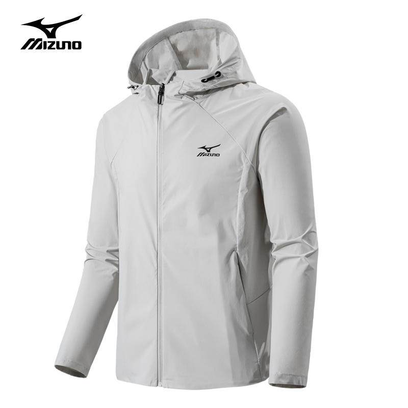 

Mizuno Дышащая быстросохнущая одежда с защитой от ультрафиолета унисекс, Light Gray