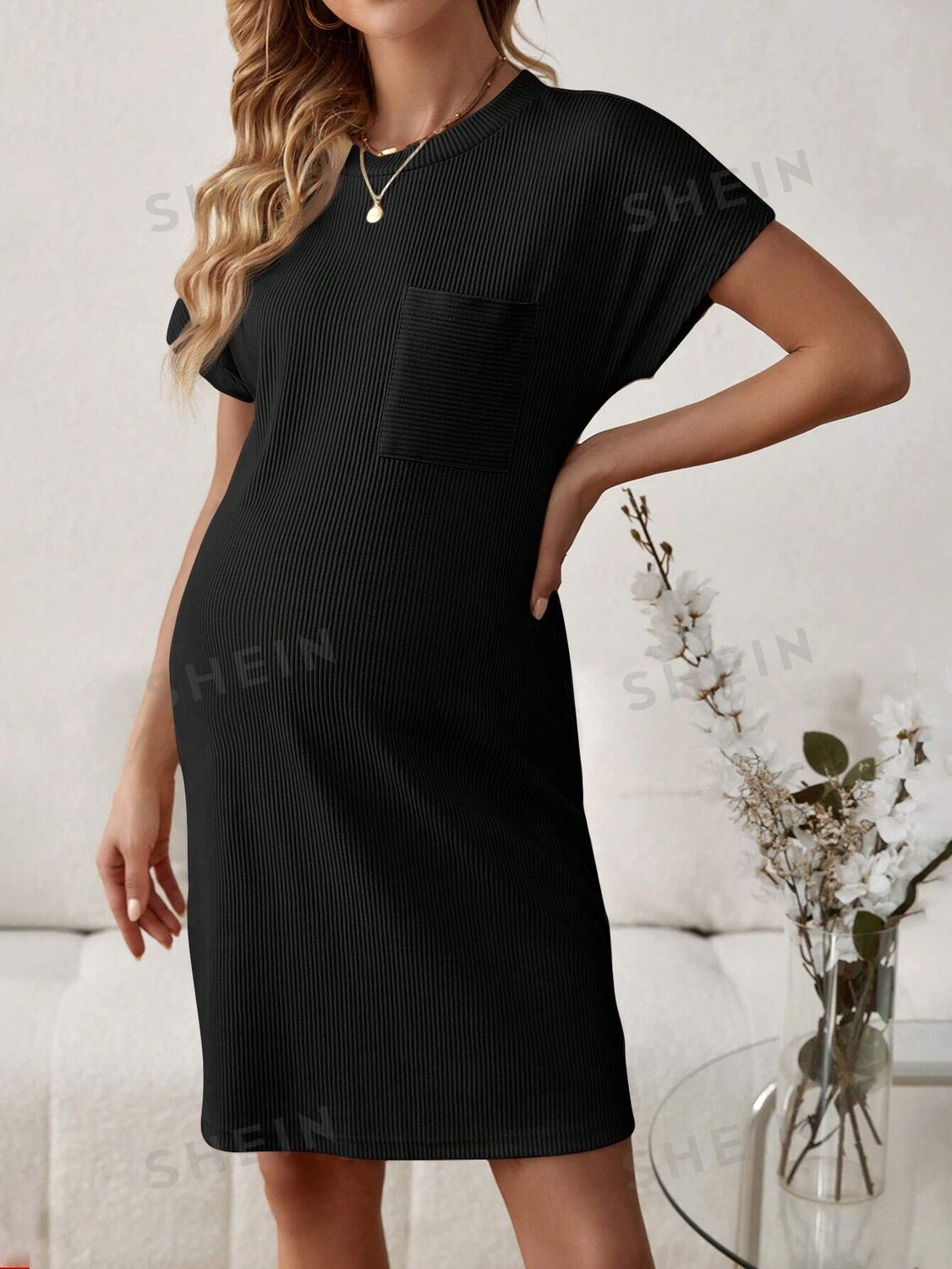 

Платье Shein для беременных, черный