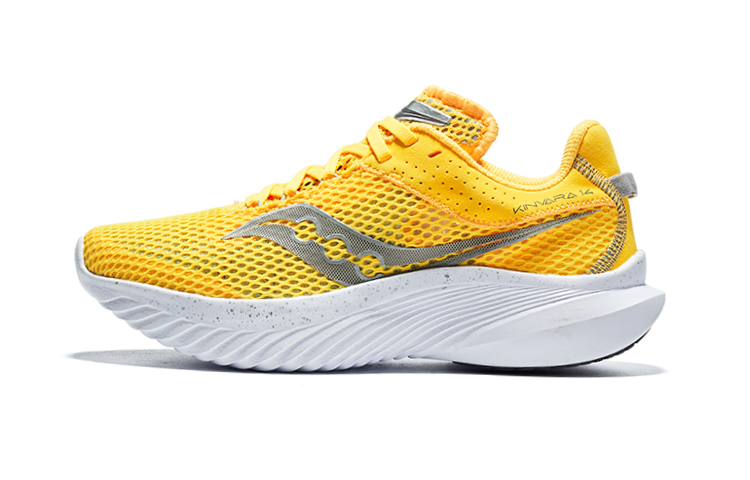 

Saucony Kinvara 14 Essence Low Top Running Shoes Women's Yellow Silver