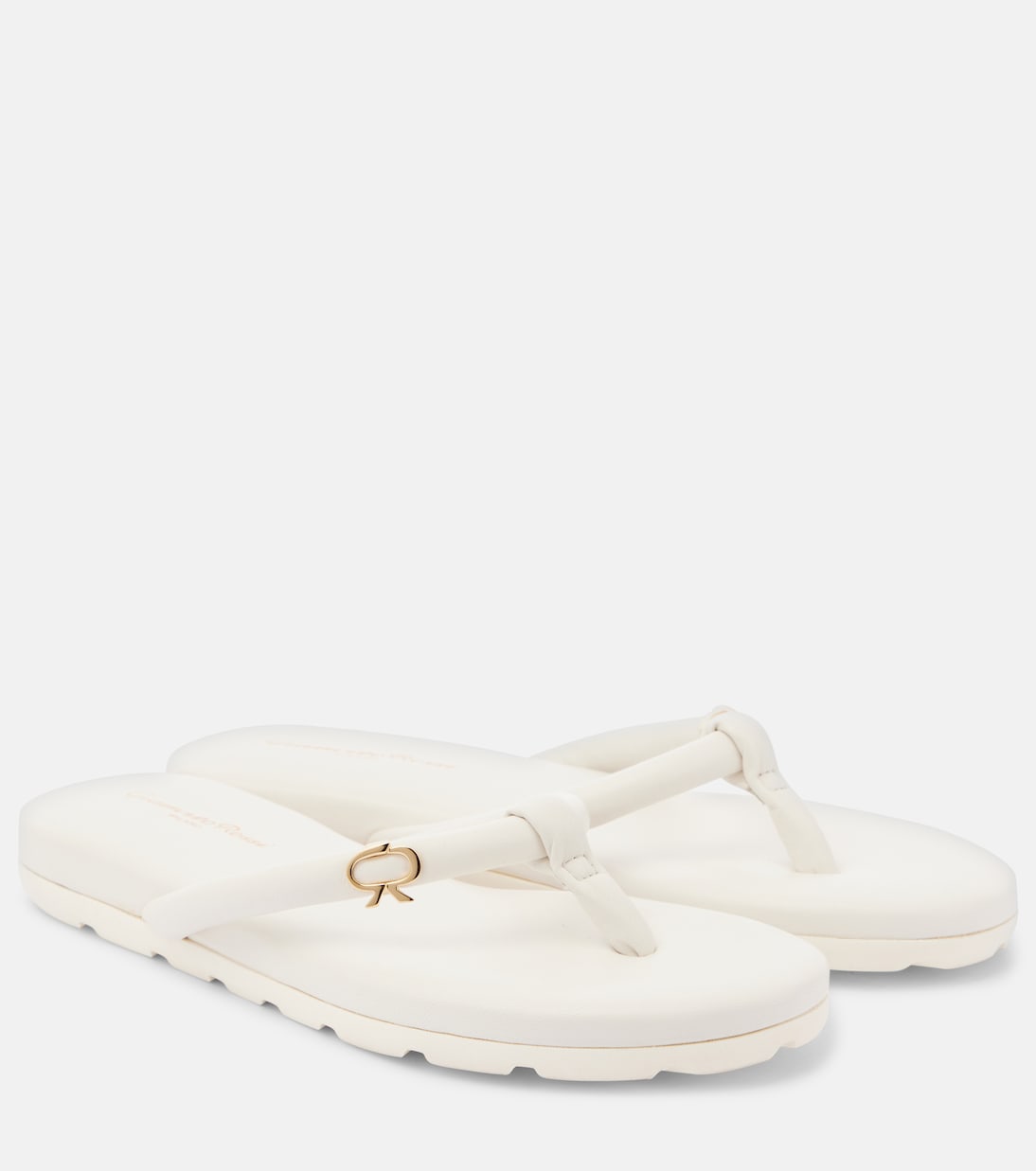 Сандалии Juno из кожи Gianvito Rossi, белый
