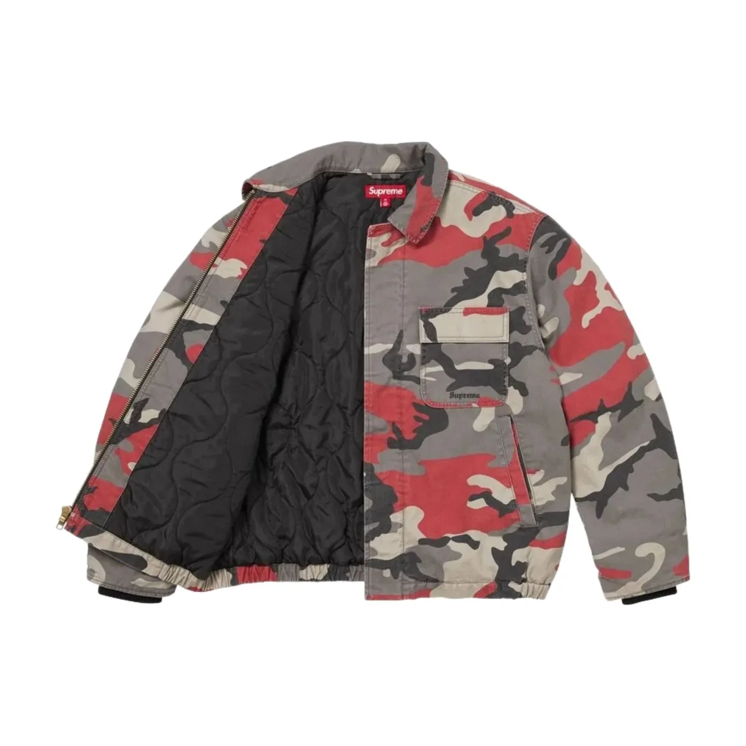 Куртка Supreme x Cordura SS26 Twill Utility Jacket 'Red Camo' SUP-SS26-182-RMO, мультиколор — фото 2