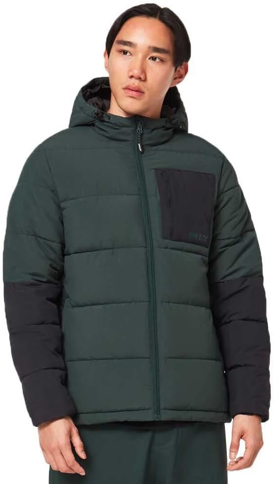 

Мужская куртка Oakley Tahoe Puffy из переработанного материала, Hunter Green/Blackout, Черный, Мужская куртка Oakley Tahoe Puffy из переработанного материала, Hunter Green/Blackout