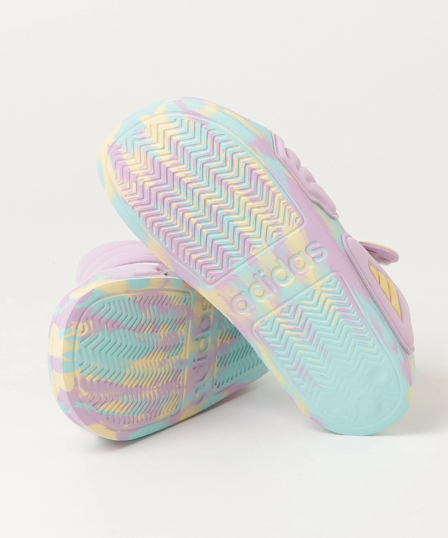 Детские спортивные сандалии Adilette 3 adidas лиловые — фото 3