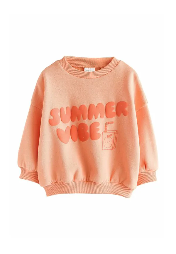 Толстовка с круглым вырезом стандартного кроя Next, Orange Summer