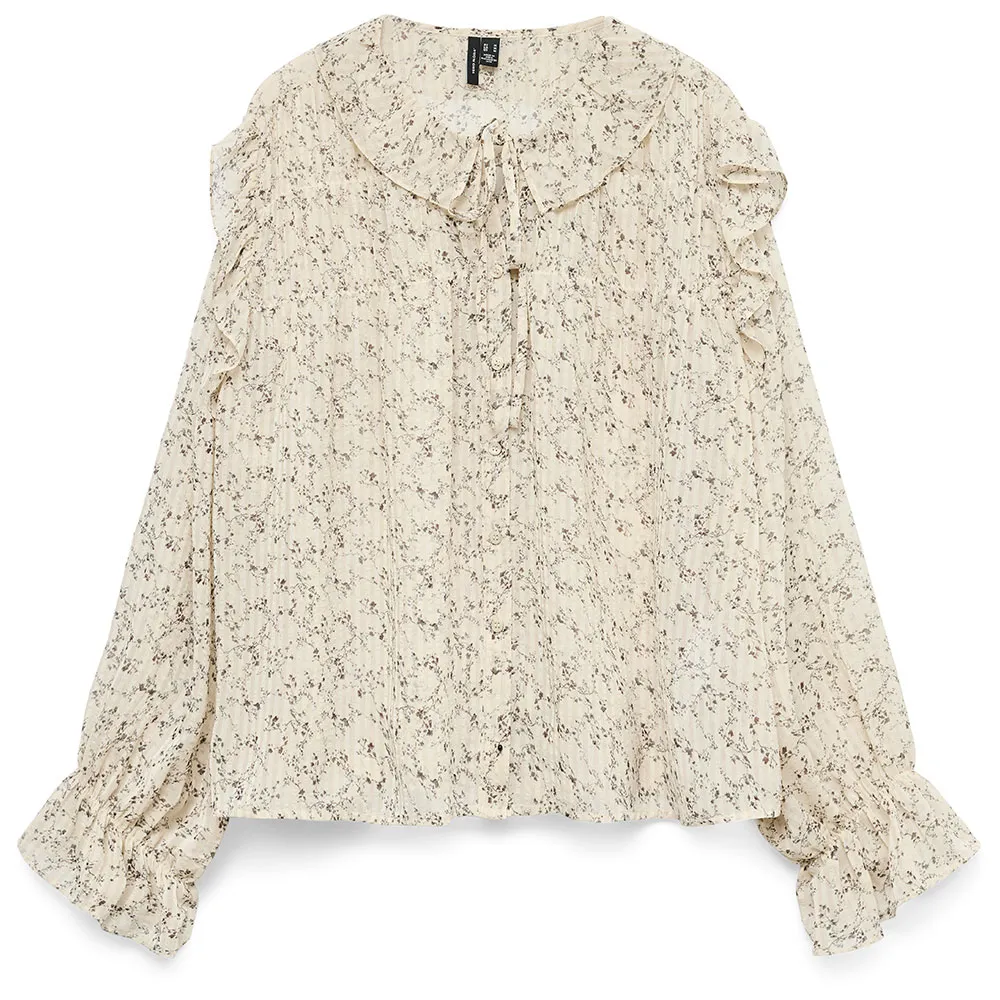 

Рубашка с длинным рукавом Vero Moda Petra, бежевый