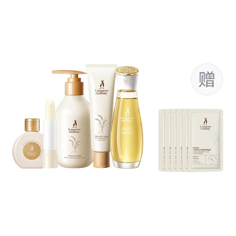 

Kangaroo Mommy Набор из трех предметов лосьона для тела с оливковым маслом успокаивающий кожу и улучшающий эластичность